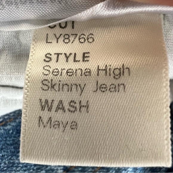 REFORMATION Denim Serena High Skinny Jean Maya Wash Ankle Blue Size 23 - Picture 9 of 11